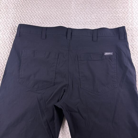 Eddie Bauer Convertible Tech Pants Shorts Men's 40 X 30 Black Lightweight Hiking - Picture 4 of 12